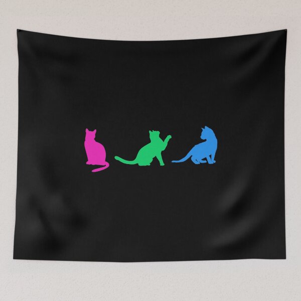 Item preview, Poly Cats. Polysexual Pride designed and sold by Subtle Pride Shop.