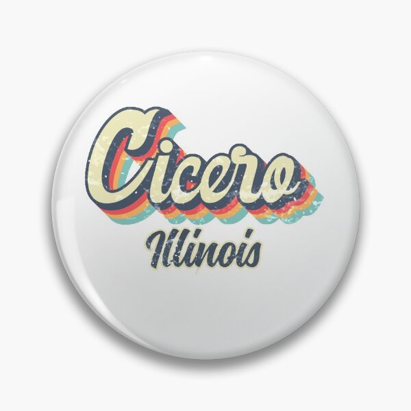 Item preview, Cicero City Illinois Retro Vintage 70s rainbow designed and sold by Teelogic.