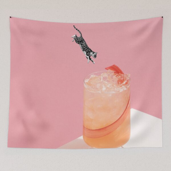 Item preview, 01_Cat in colorful cocktail designed and sold by ESCAPZ.