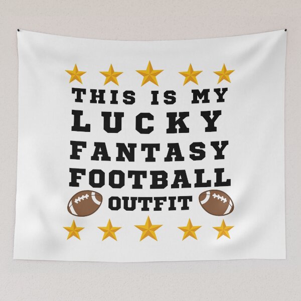 Item preview, This is my Lucky Fantasy Football Outfit (Black Text)- Fantasy Football League (FFL) designed and sold by CaitU.