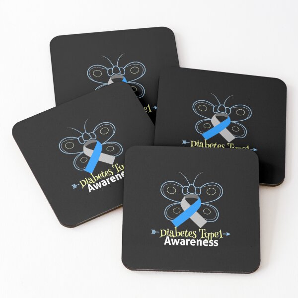 Item preview, Butterfly Diabetes Type 1 Ribbon Type 2 Diabetes Awareness designed and sold by adwickcynd1.