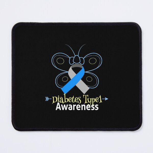 Item preview, Butterfly Diabetes Type 1 Ribbon Type 2 Diabetes Awareness designed and sold by adwickcynd1.
