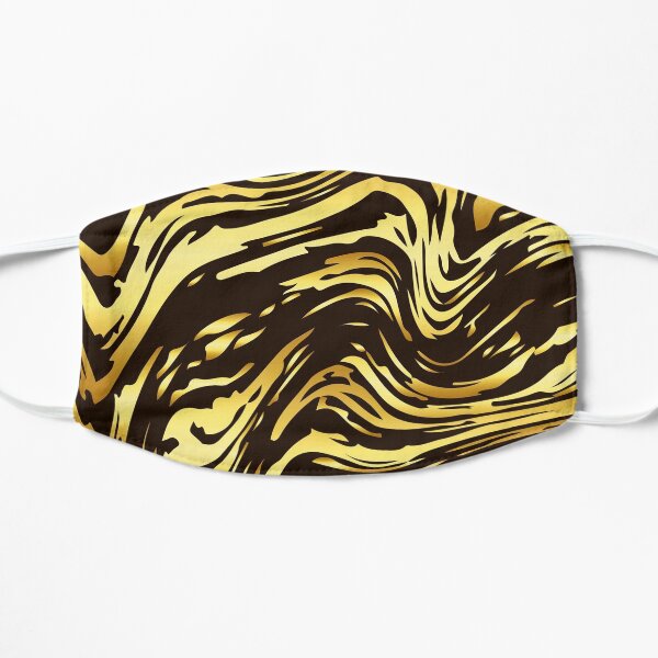 Shiny golden marble texture Flat Mask