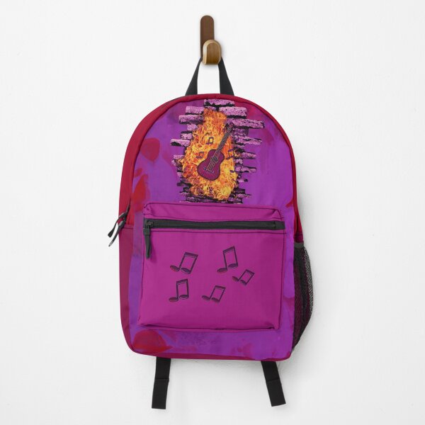 Legaculia ukulele fire petals purple Backpack