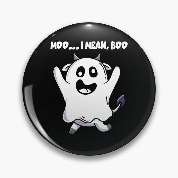 Item preview, Ghost Cow Moo I Mean Boo cut Halloween Cow designed and sold by gregorylbond.