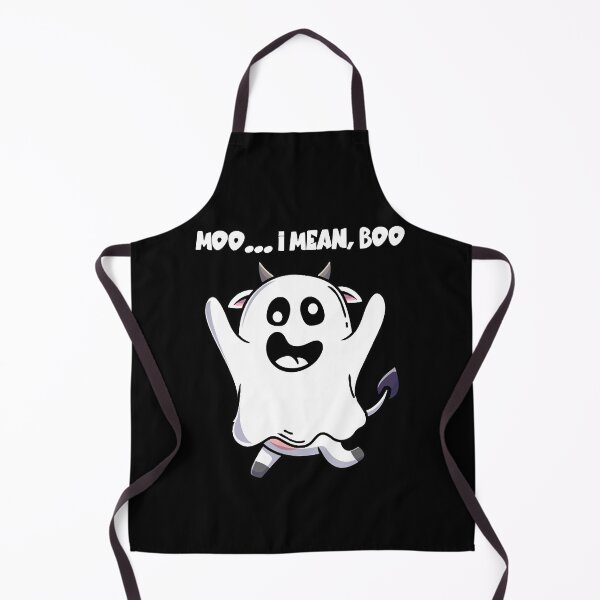 Item preview, Ghost Cow Moo I Mean Boo cut Halloween Cow designed and sold by gregorylbond.