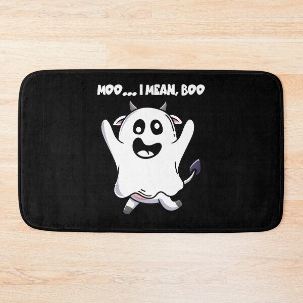 Item preview, Ghost Cow Moo I Mean Boo cut Halloween Cow designed and sold by gregorylbond.
