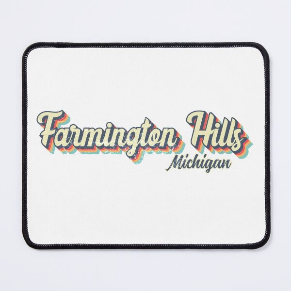 Item preview, Farmington Hills City Michigan Retro Vintage 70s rainbow designed and sold by Teelogic.