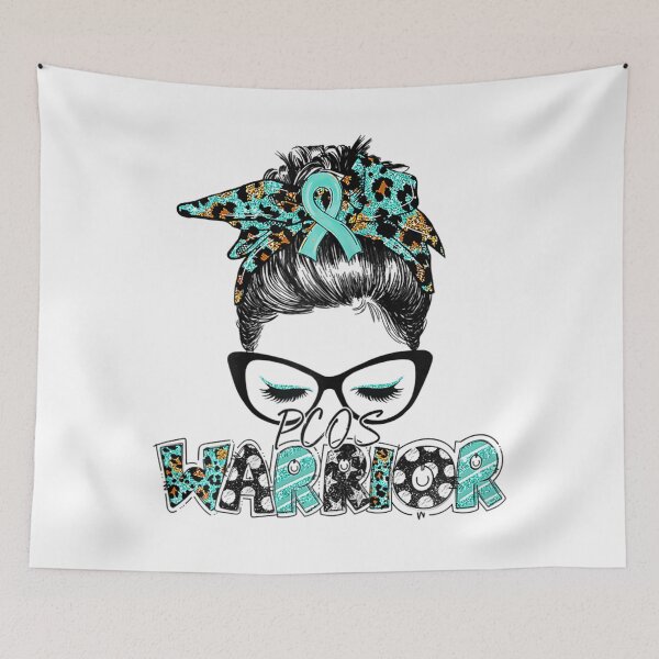 Item preview, Messy Bun PCOS Polycystic Ovarian Syndrome Awareness Month  designed and sold by DieterShop.