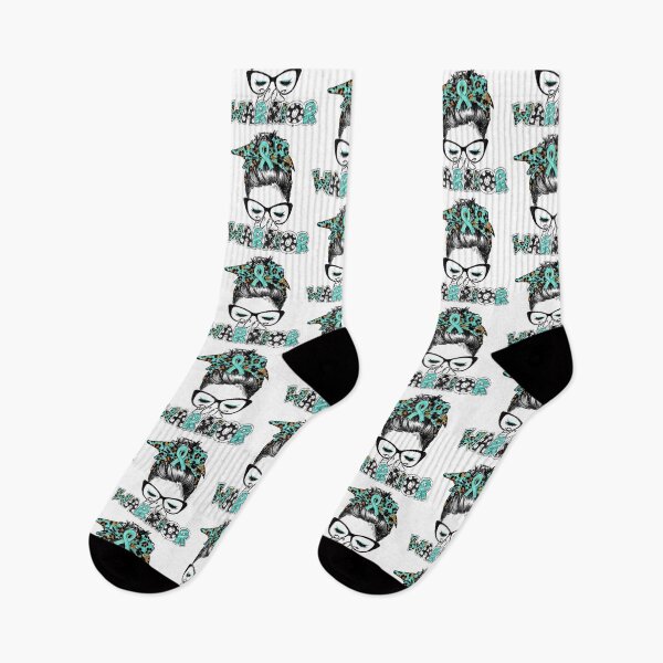 Item preview, Messy Bun PCOS Polycystic Ovarian Syndrome Awareness Month  designed and sold by DieterShop.