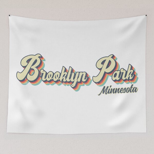 Item preview, Brooklyn Park City Minnesota Retro Vintage 70s rainbow designed and sold by Teelogic.
