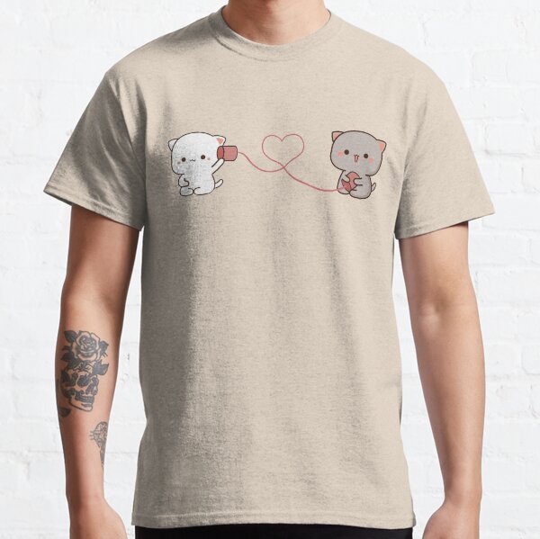 peach and goma mochi cat Classic T-Shirt