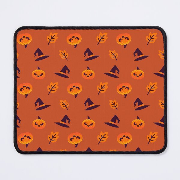 Artikelvorschau, Halloween-Muster Kürbis Hexenhut und gruseliges Blatt [Freewind Store] entworfen und verkauft von Freewind-Studio.