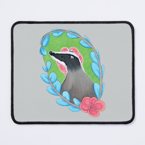 Item preview, Floral Badger (GB) designed and sold by MBsWorkshop.