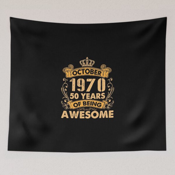 Item preview, October 1970 Happy Birthday 50 Years Of Being Awesome To Me designed and sold by ferminfarflu.