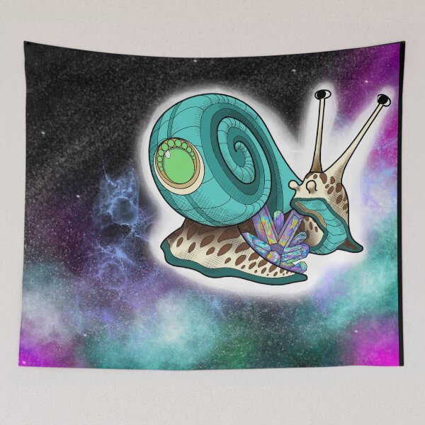 Item preview, Space Snail Protects Crystal designed and sold by WitchBusiness1.