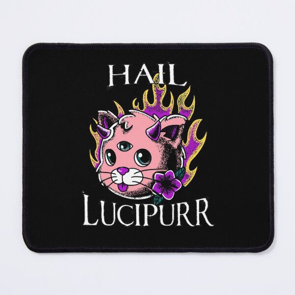 Item preview, Hail Lucipurr Pastel Goth Occult Cat designed and sold by ZavageDesigns.