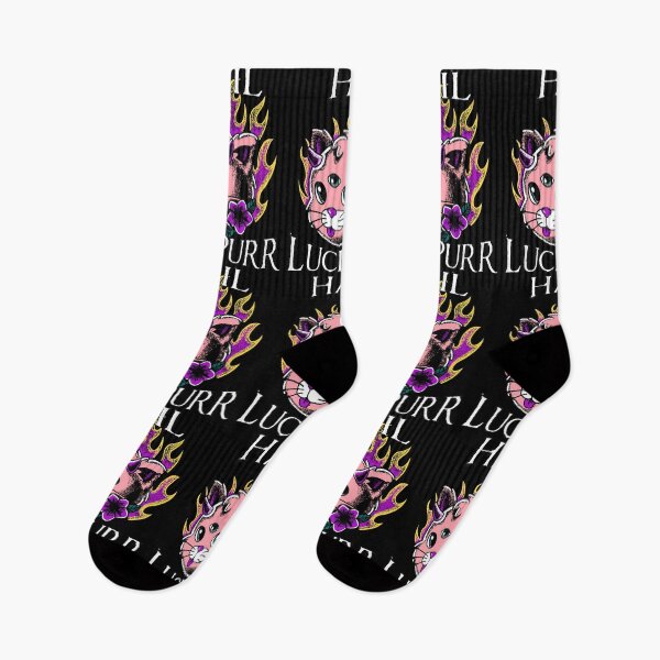Item preview, Hail Lucipurr Pastel Goth Occult Cat designed and sold by ZavageDesigns.