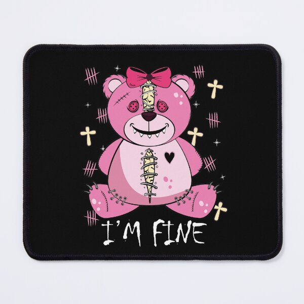 Item preview, Kawaii Pastel Goth Teddy Bear Emo designed and sold by ZavageDesigns.