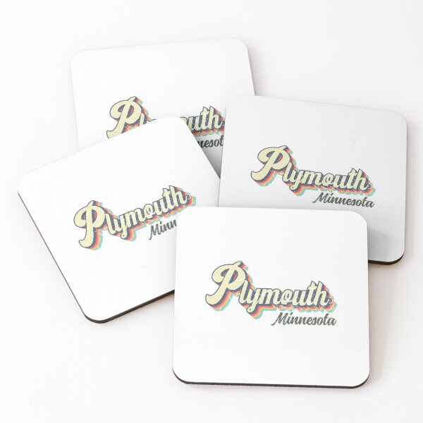 Item preview, Plymouth City Minnesota Retro Vintage 70s rainbow designed and sold by Teelogic.