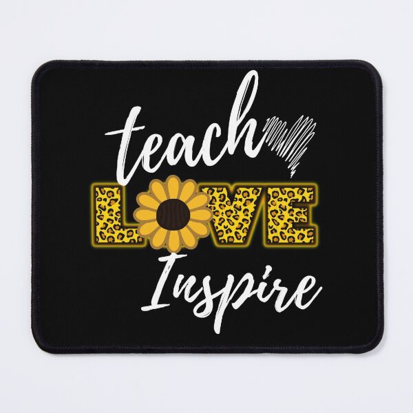Item preview, Teach Love Inspire Cute Sunflower Leopard Cheetah designed and sold by ReichBourne.