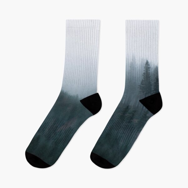 Item preview, Black and White Trees on a Foggy Day - Jungle Landscape designed and sold by Hassan  Adnan.