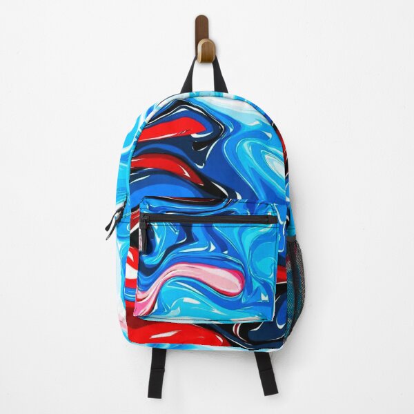 Item preview, Red, Blue and White Abstract designed and sold by TheSkullArmy.