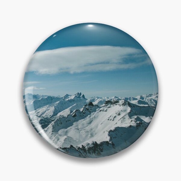 Item preview, Bird's Eye View Of Snow Capped Mountains - Winter Landscape designed and sold by Hassan  Adnan.