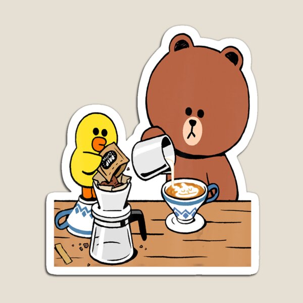 Item preview, Cute Brown Bear Cony  Rabbit Duck I  Coffee designed and sold by TroyCrona.