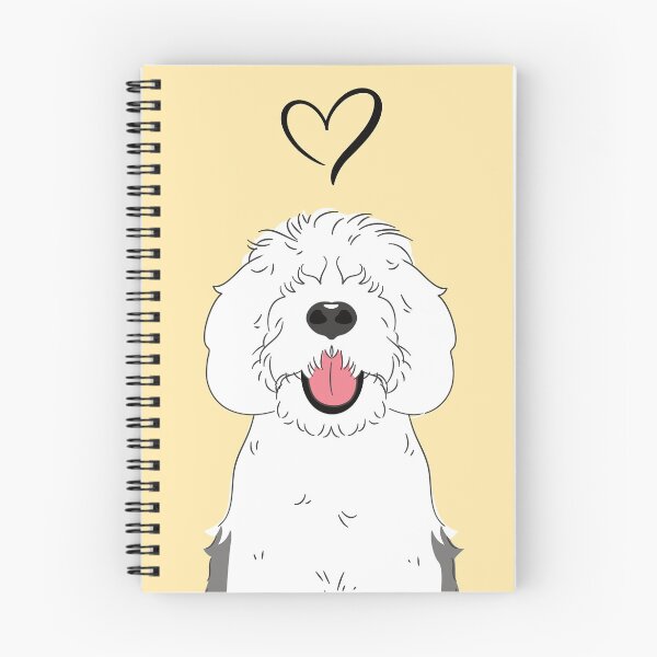 Item preview, LOVE Gray Grey and White Sheepadoodle 1 designed and sold by Lulupainting.