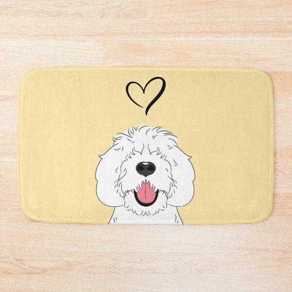 Item preview, LOVE Gray Grey and White Sheepadoodle 1 designed and sold by Lulupainting.