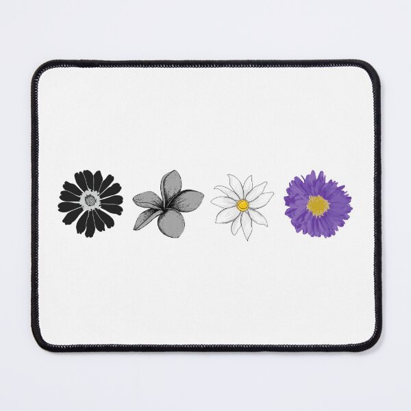 Item preview, Flores pastel. Orgullo asexual designed and sold by Subtle Pride Shop.