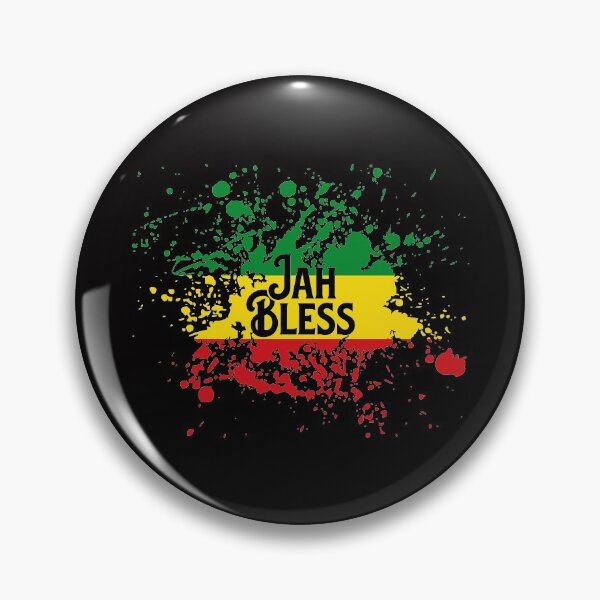 Item preview, Jah Bless Rasta Flag Splash designed and sold by designandclouds.