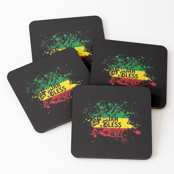 Artikelvorschau, Jah Bless Rasta Flag Splash entworfen und verkauft von designandclouds.