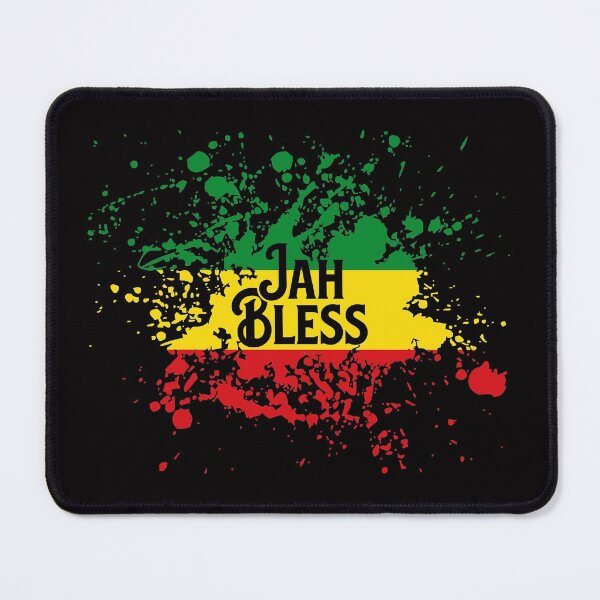 Item preview, Jah Bless Rasta Flag Splash designed and sold by designandclouds.