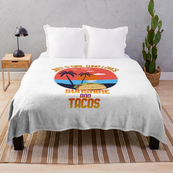 Item preview, JUST A GIRL WHO LOVES SUNSHINE AND TACOS designed and sold by Marakstore.