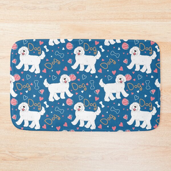 Item preview, Cute White Sheepadoodle Dog designed and sold by Lulupainting.