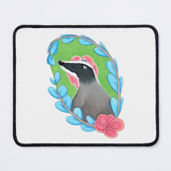 Item preview, Floral Badger (WB) designed and sold by MBsWorkshop.