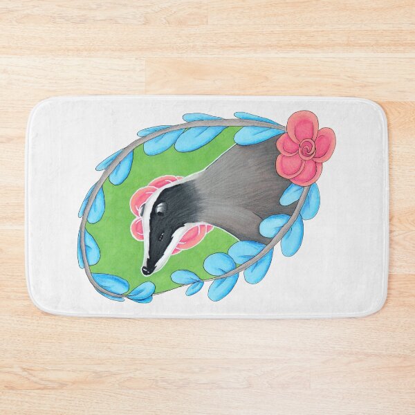 Item preview, Floral Badger (WB) designed and sold by MBsWorkshop.