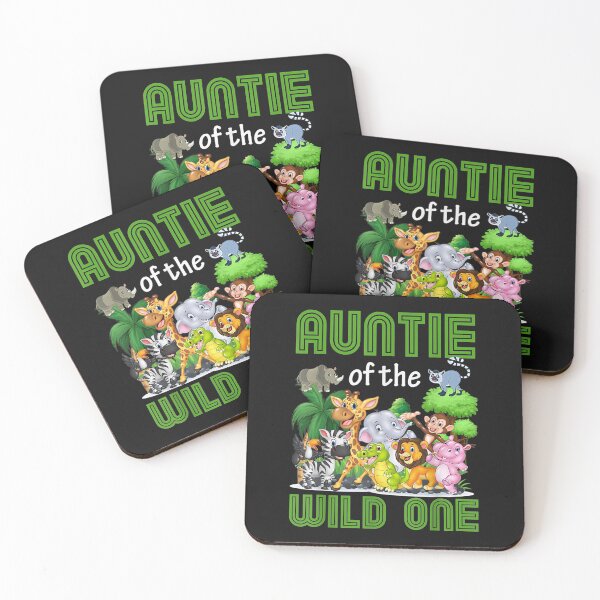 Artikelvorschau, Auntie of the Wild One Zoo Birthday Safari Jungle Animals T-Shirt entworfen und verkauft von Amancio-Scott.
