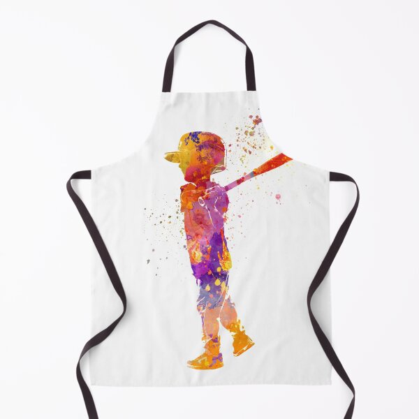 Item preview, Boy plays baseball in watercolor designed and sold by paulrommer.