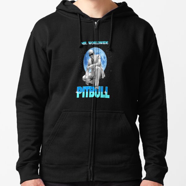 Mr. Worldwide Pit.bull Singer Superstar Zipped Hoodie