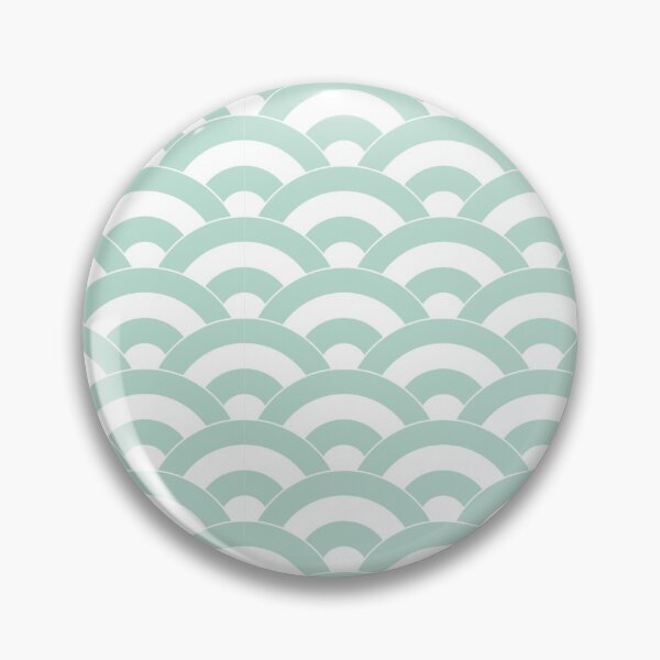 Artikelvorschau, Seigaiha - Japanische Welle Pastellgrün entworfen und verkauft von TWPCdesigns.