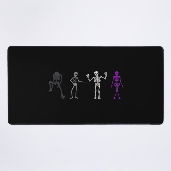Item preview, Ace Skeletons Halloween. Asexual Pride designed and sold by Subtle Pride Shop.