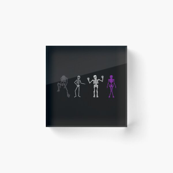 Item preview, Ace Skeletons Halloween. Asexual Pride designed and sold by Subtle Pride Shop.