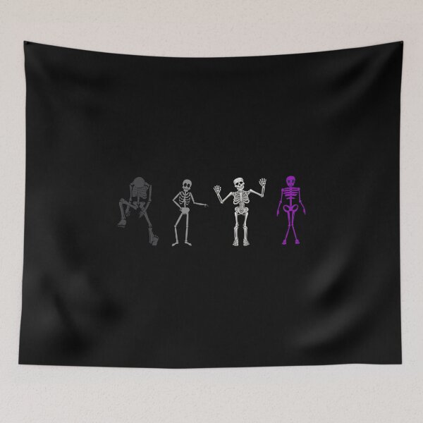 Item preview, Ace Skeletons Halloween. Asexual Pride designed and sold by Subtle Pride Shop.