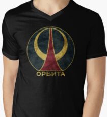 Camiseta de cuello en V Órbita CCCP