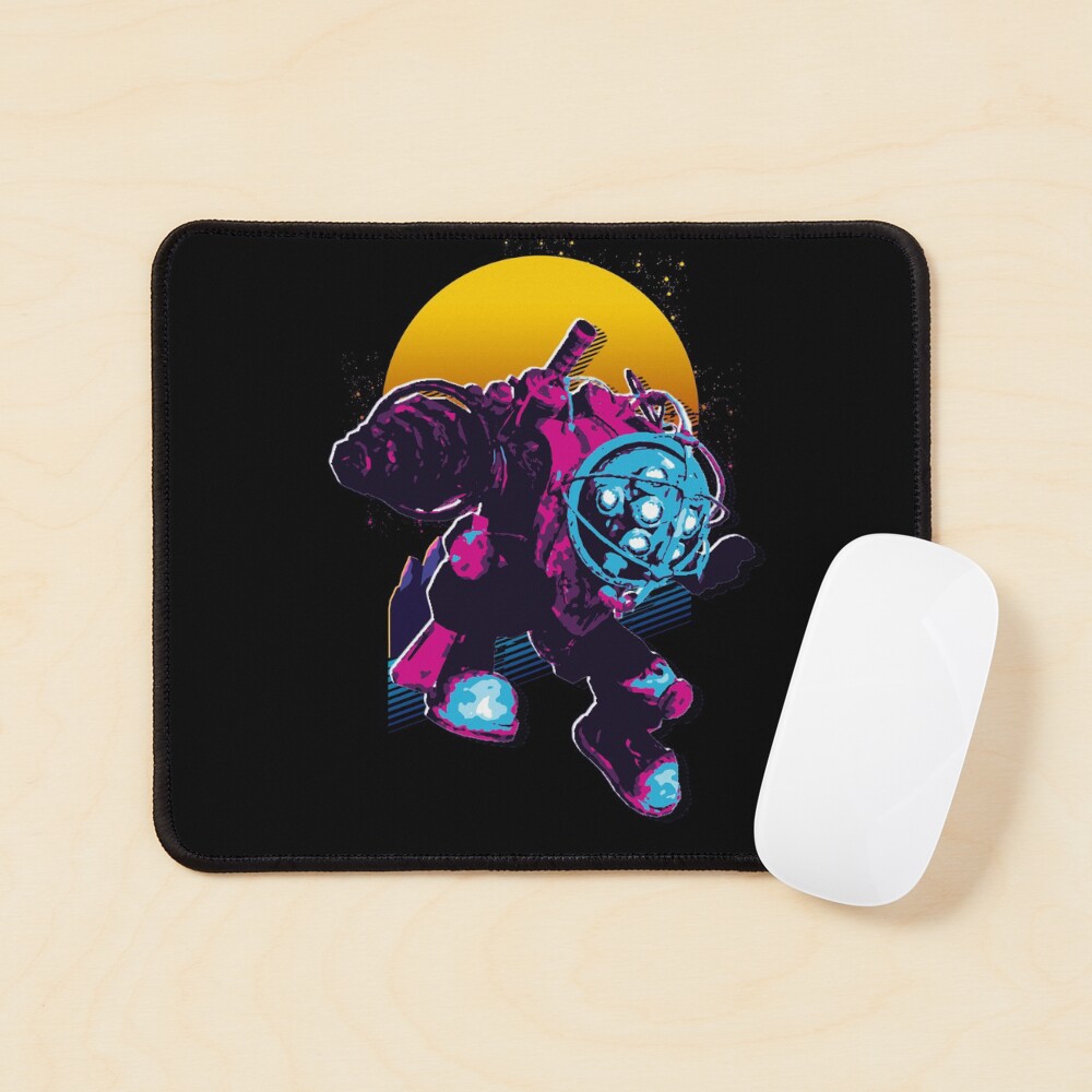 "Bioshock 2 Big Daddy *80s retro*" Mouse Pad for Sale by MyRetroArt
