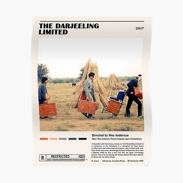 The Darjeeling limited  Darjeeling limited, Wes anderson films, Movie  posters minimalist