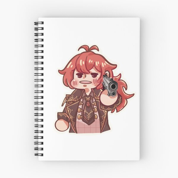 Item preview, Simp Spotted (Diluc from Genshin Impact Artwork) designed and sold by Rerobtches.
